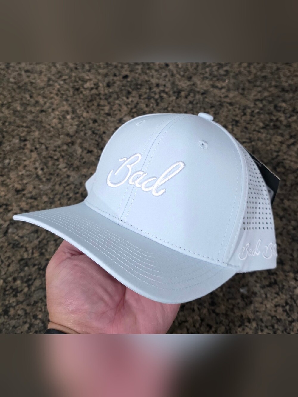 Bad Birdie Golf Men's 6-Panel Bad Snapback Hat baby blue New with Tags